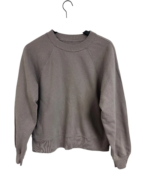 Sweatshirt Crewneck By Abercrombie And Fitch In Mauve, Size: M