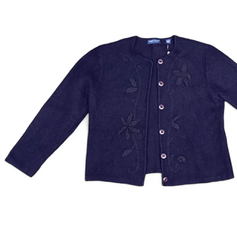 SWEATER CARDIGAN KAREN SCOTT in NAVY, Size: XL