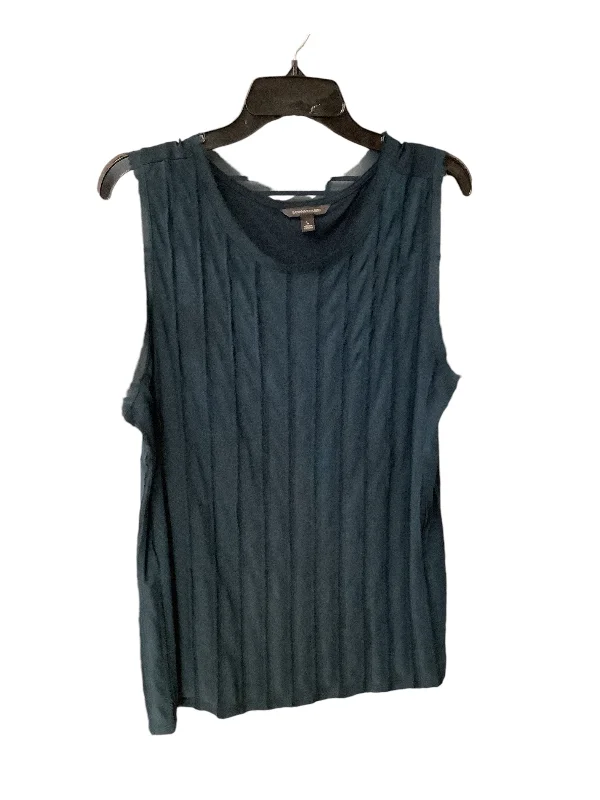 Top Sleeveless By Banana Republic In Blue, Size: L