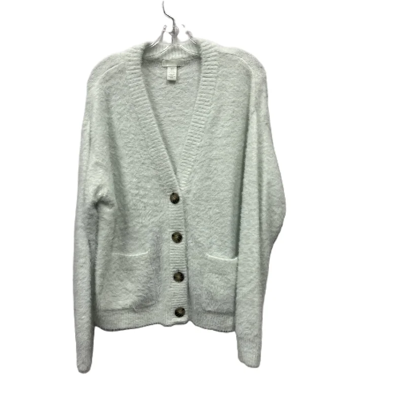 Sweater Cardigan By H&m In White, Size: S