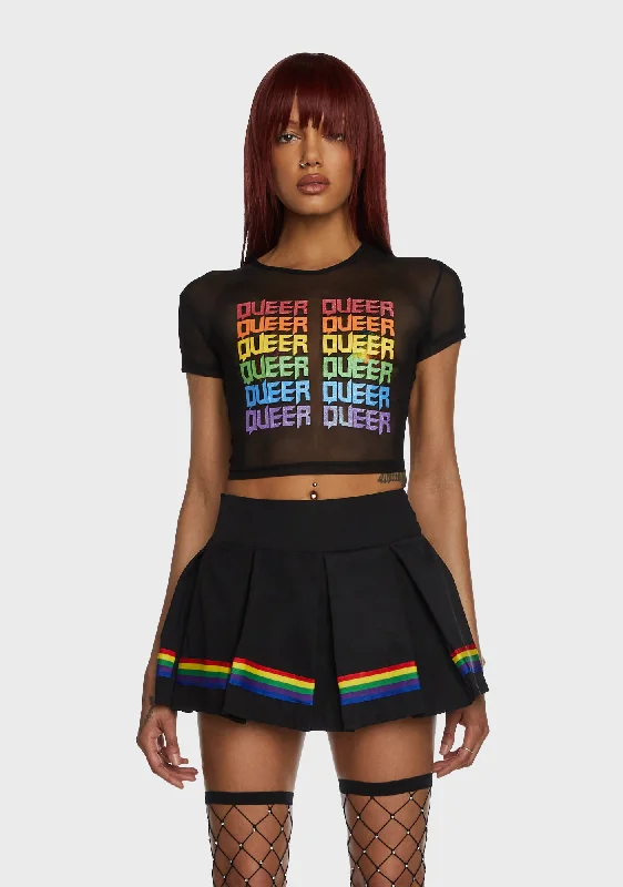 Queer Pride Mesh Top