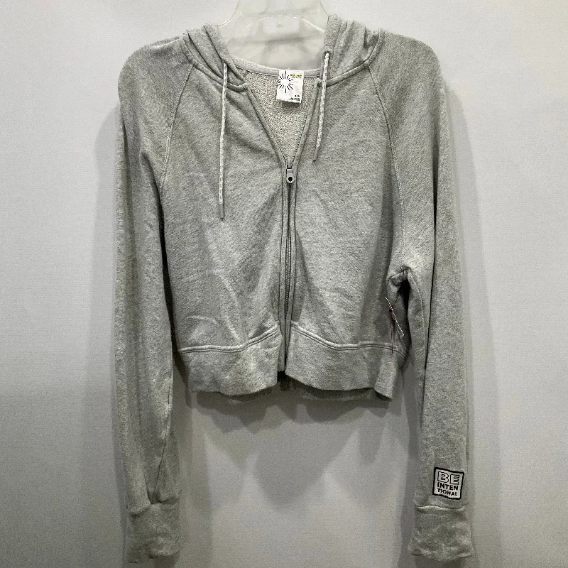 Sweatshirt Hoodie By Aerie In Grey, Size: M