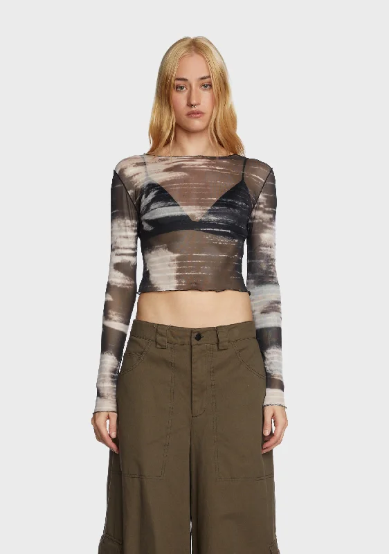 Cafe Lounge Mesh Top