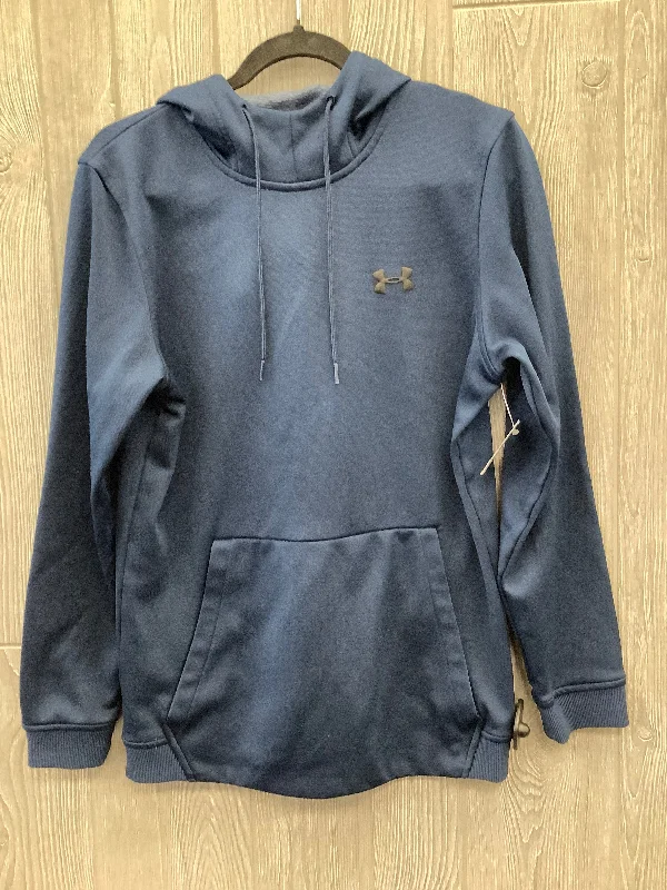 Athletic Sweatshirt Hoodie By Under Armour In Blue, Size: S