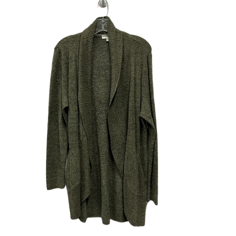 Sweater Cardigan By Barefoot Dreams In Green, Size: 1x