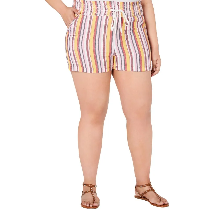 Juniors Womens Plus Cotton Dress Shorts