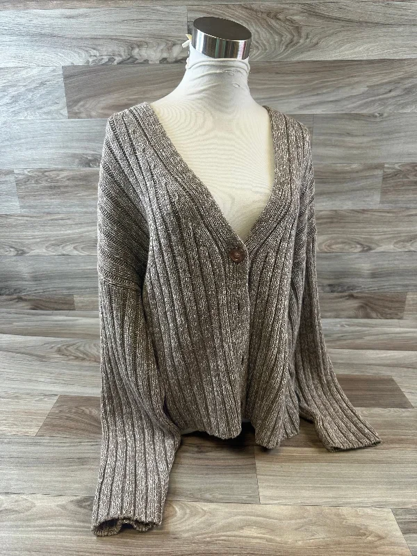 Sweater Cardigan By A New Day In Brown, Size: L