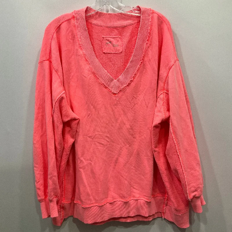 Sweatshirt Crewneck By Aerie In Pink, Size: L