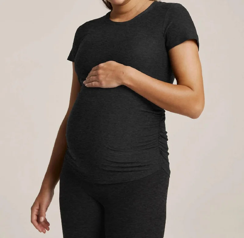 Featherweight One + Only Maternity Tee In Darkest Night