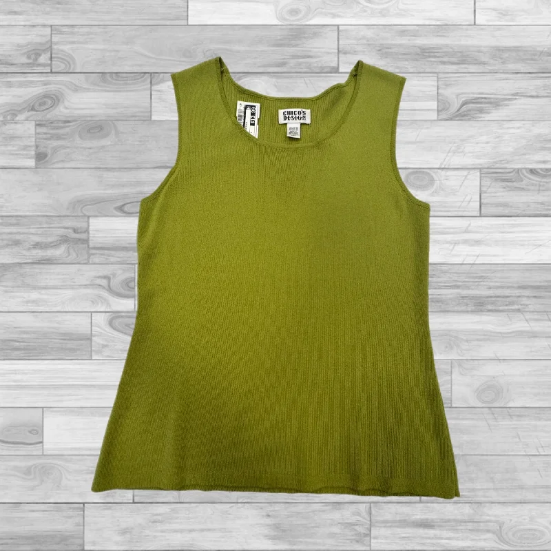 Top Sleeveless By Chicos In Green, Size: 1