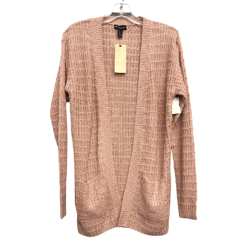 Sweater Cardigan By Streetwear Society In Mauve, Size: M