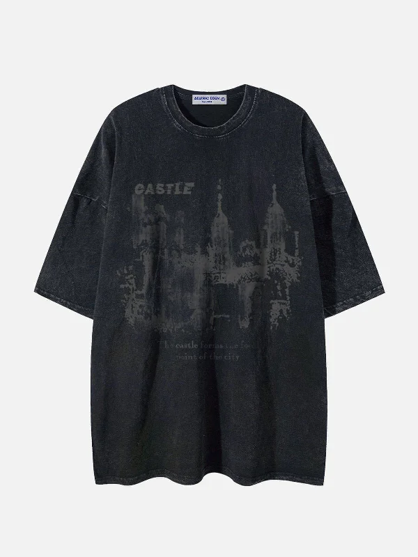 Aelfric Eden Castle Graphic Washed Tee