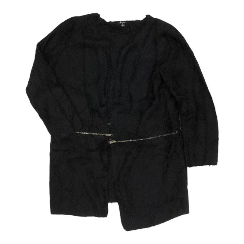 Sweater Cardigan By Cupio In Black, Size:L