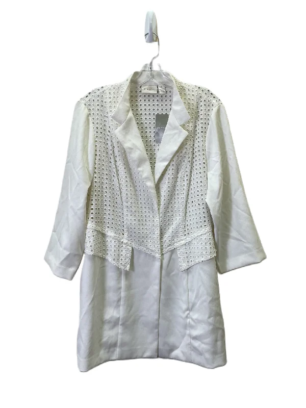 Blazer By Chicos In White, Size: Xl