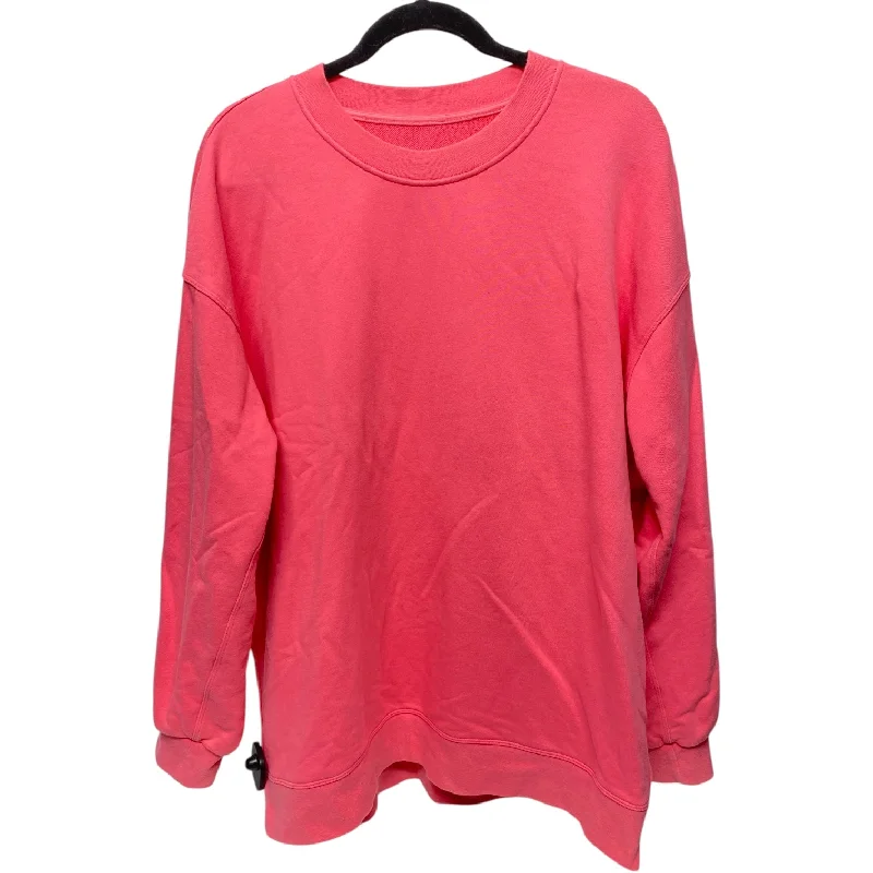 Athletic Sweatshirt Crewneck By Lululemon In Pink, Size: M