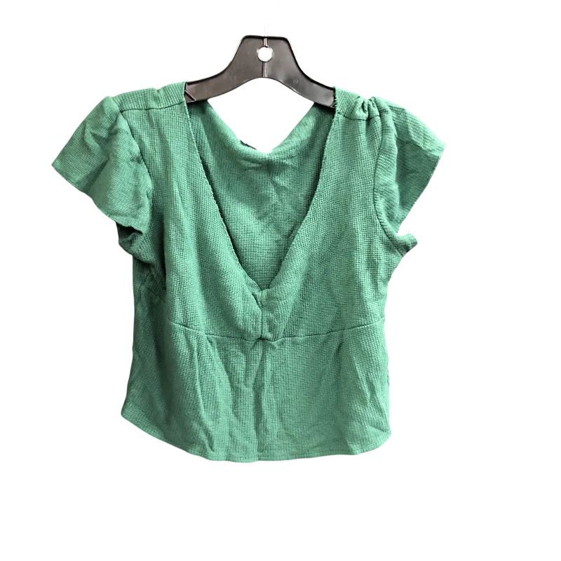 Top Short Sleeve By Cmc In Green, Size: L