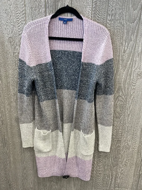 Sweater Cardigan By Apt 9 In Blue & Purple, Size: M