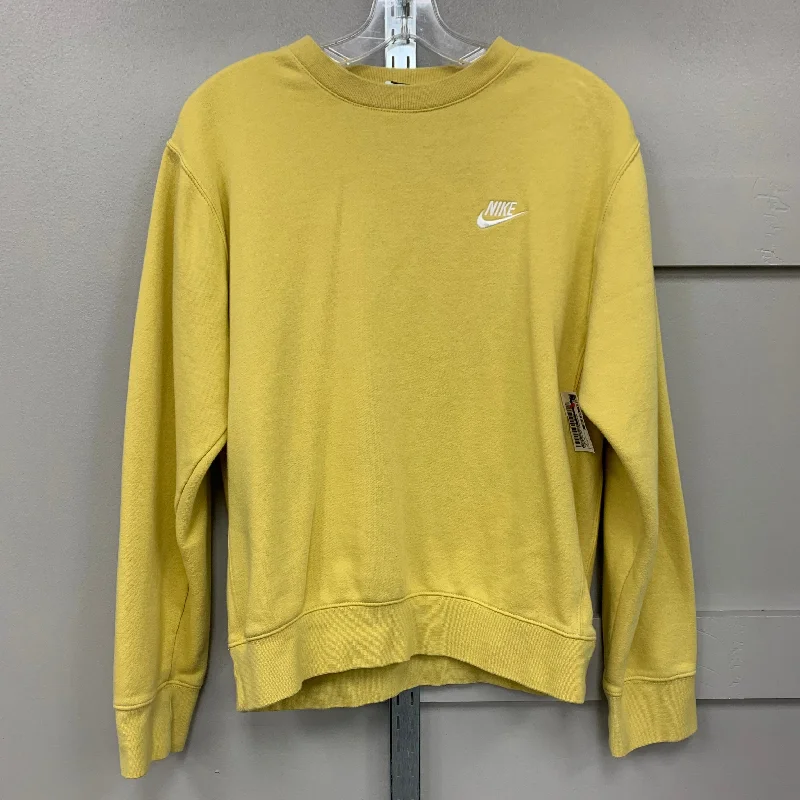 Sweatshirt Crewneck By Nike Apparel In Yellow, Size: S