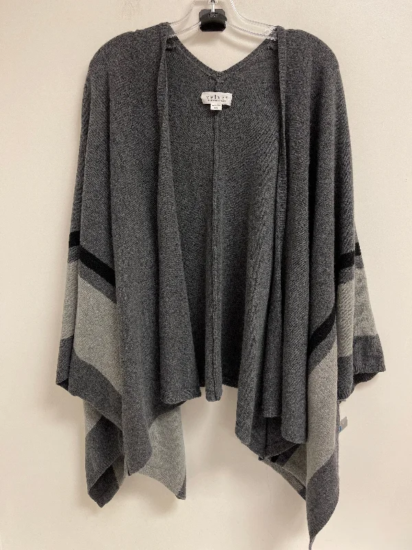 Sweater Cardigan By Velvet In Grey, Size: S