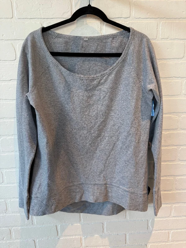 Sweatshirt Crewneck By Lululemon In Grey, Size: M