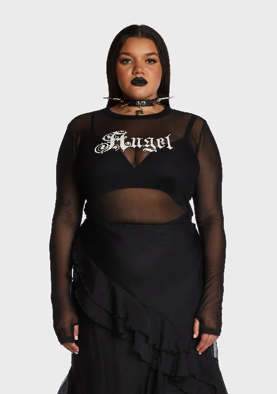 Plus Underworld Rising Mesh Top