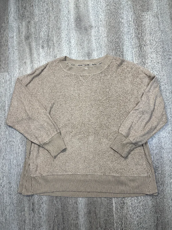 Sweatshirt Crewneck By Aerie In Brown, Size: Xl