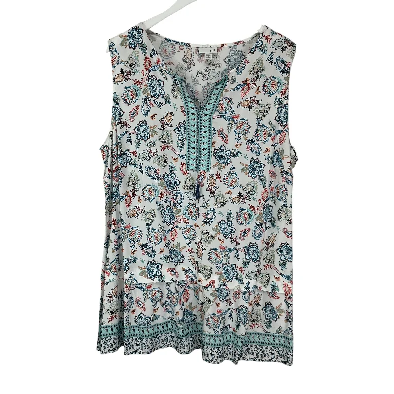 Top Sleeveless By J. Jill In Multi-colored, Size: Xl