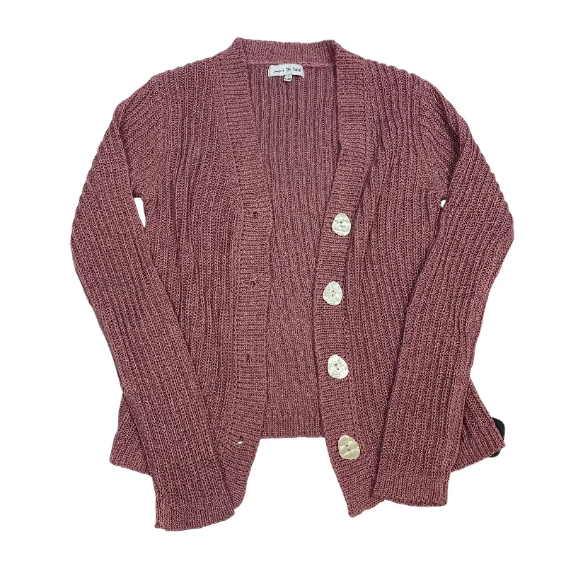 Sweater Cardigan By Jacquie the Label In Purple, Size: S