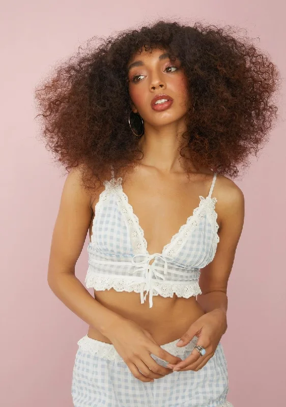 Forgotten Fairytale Gingham Bra Top