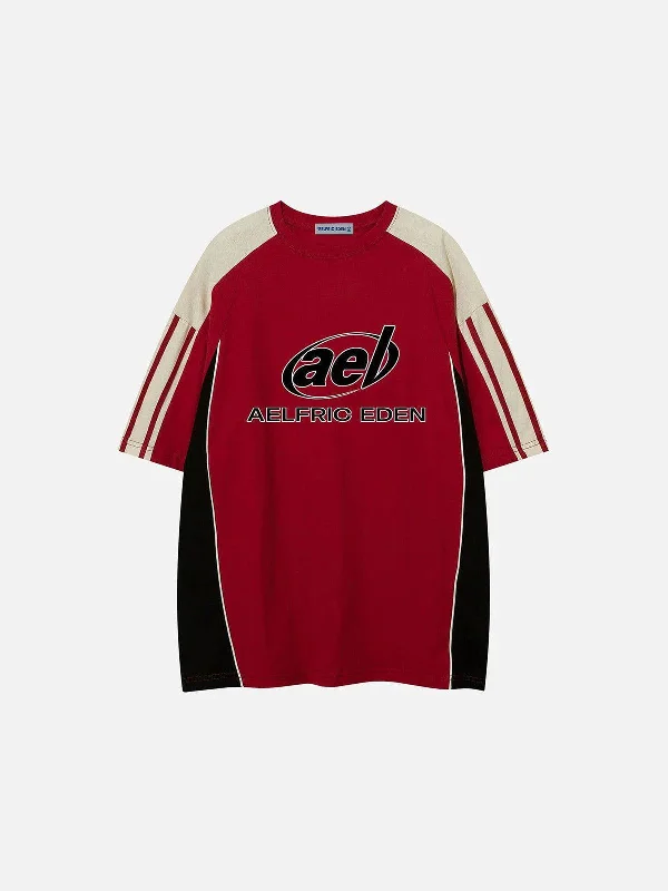 Aelfric Eden Contrast Color Speedway Racing Tee