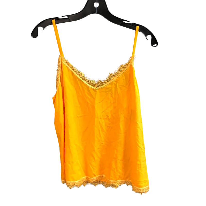 Top Sleeveless By SUZY D In Yellow, Size: M