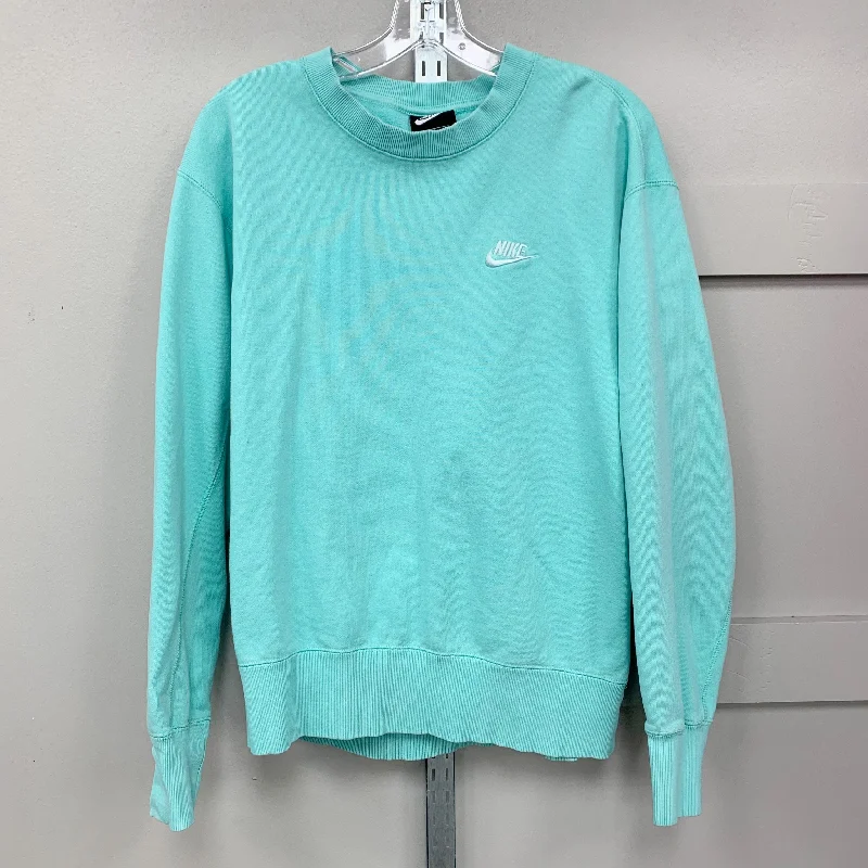 Sweatshirt Crewneck By Nike Apparel In Teal, Size: S