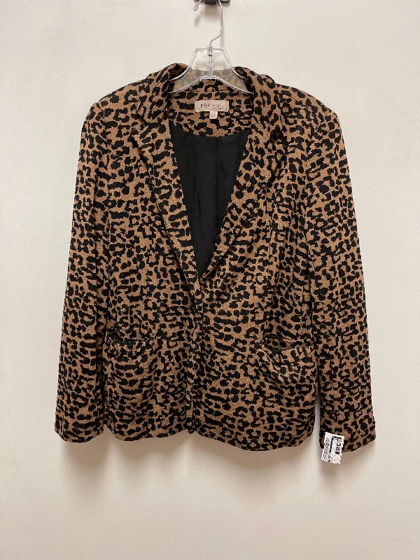 Blazer By Philosophy In Animal Print, Size: L