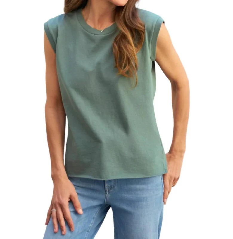 Aiden Vintage Muscle Tee In Rosemary