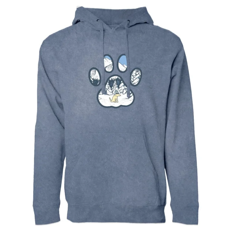 Winter Paw - Salt Wash Hoodie