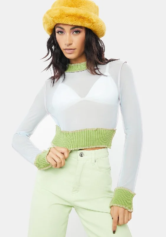 Sky Expose The Truth Mesh Top