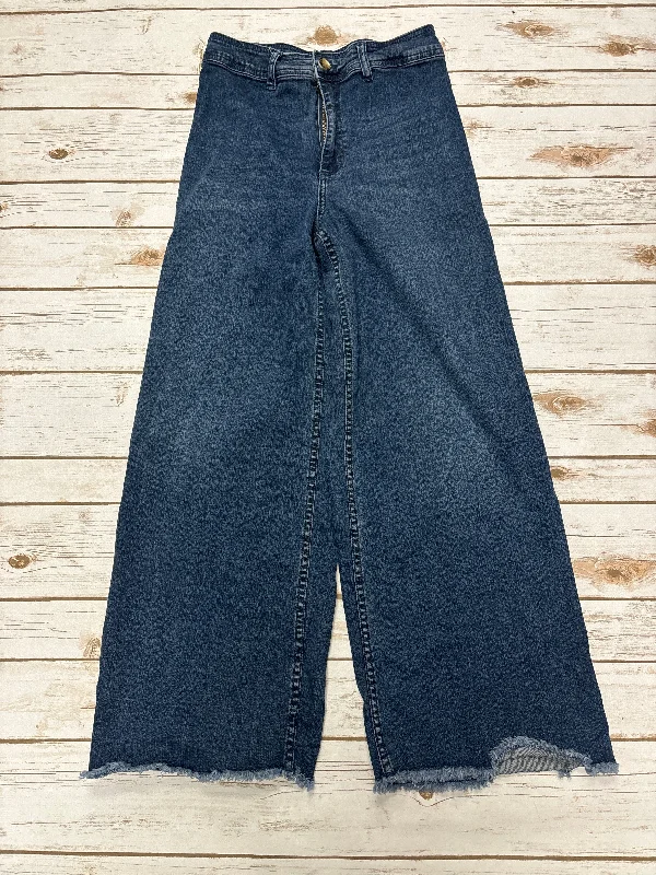 Jeans Wide Leg By Billabong In Blue Denim, Size: 6