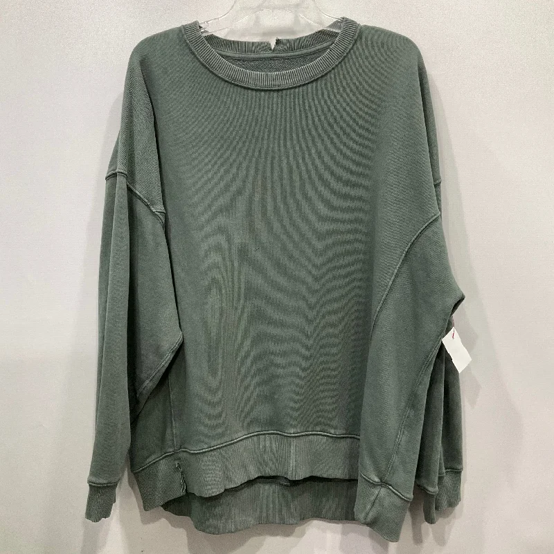 Sweatshirt Crewneck By Aerie In Green, Size: L