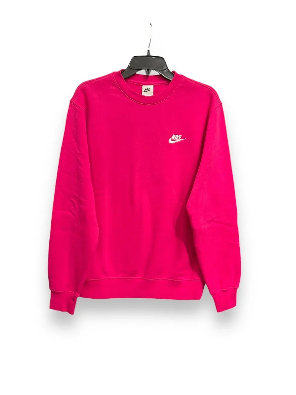 Athletic Sweatshirt Crewneck By Nike Apparel In Pink, Size: Sp