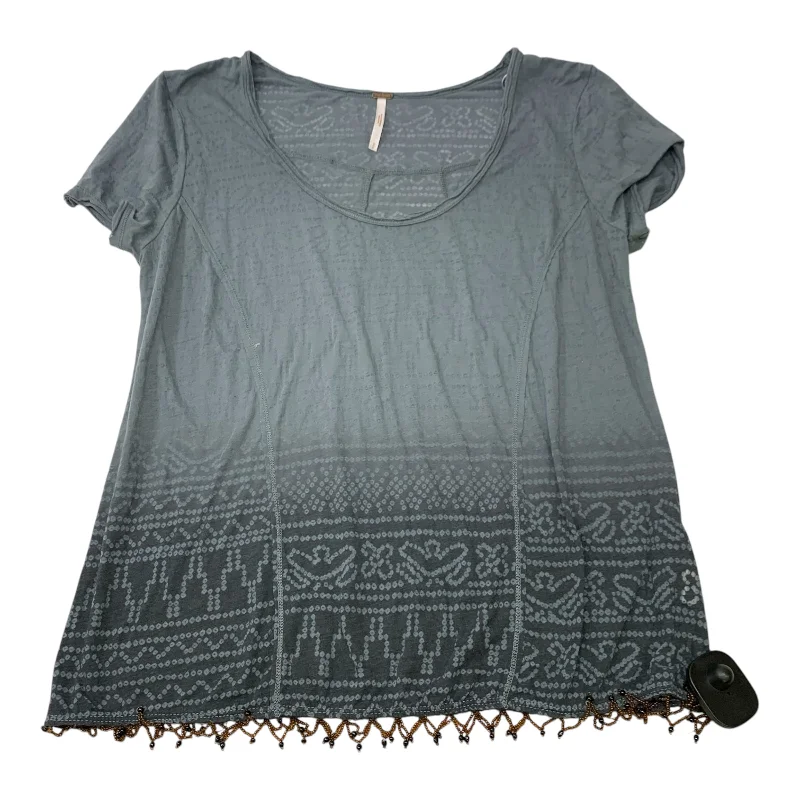 Top Short Sleeve By Free People In Blue, Size: S