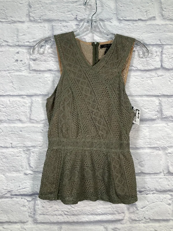 Top Sleeveless By Bcbgmaxazria In Green, Size: S