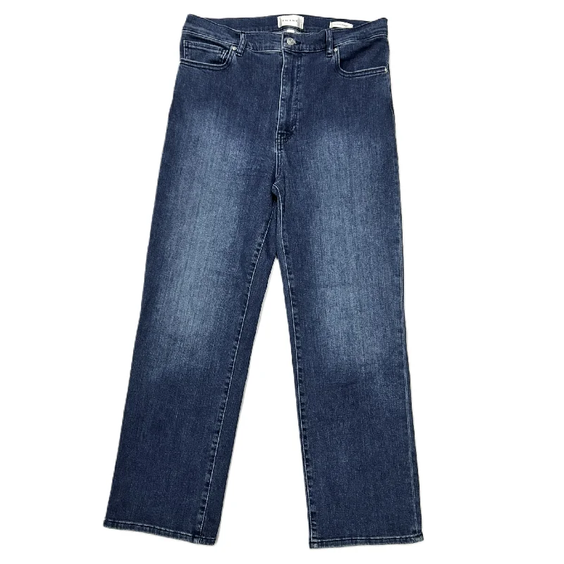 Jeans Boot Cut By Frame In Blue Denim, Size: 12