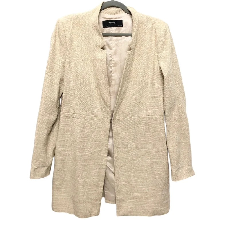 Blazer By Zara Basic In Beige, Size: Xl