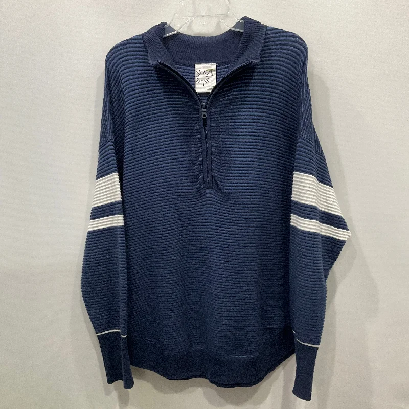 Sweatshirt Crewneck By Aerie In Blue, Size: L