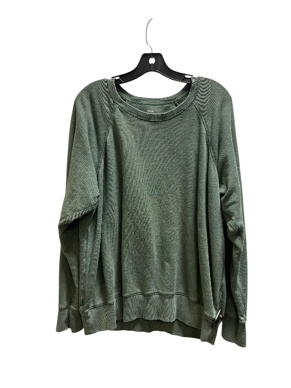 Sweatshirt Collar By Aerie In Green, Size: L