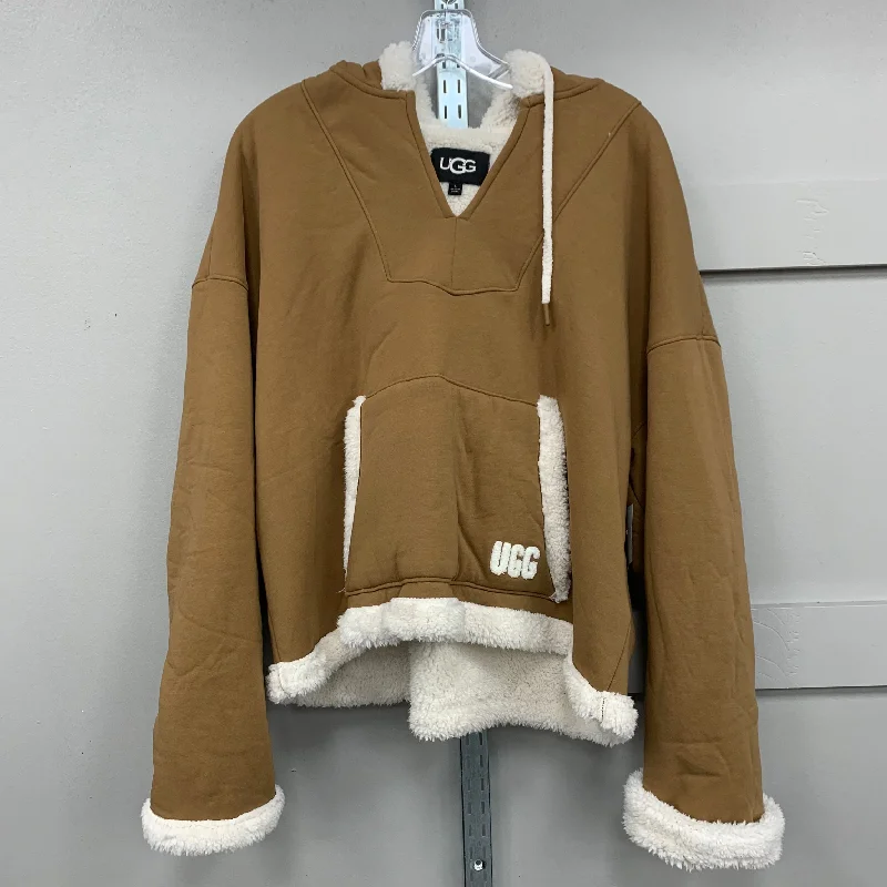 Sweatshirt Hoodie By Ugg In Brown, Size: L