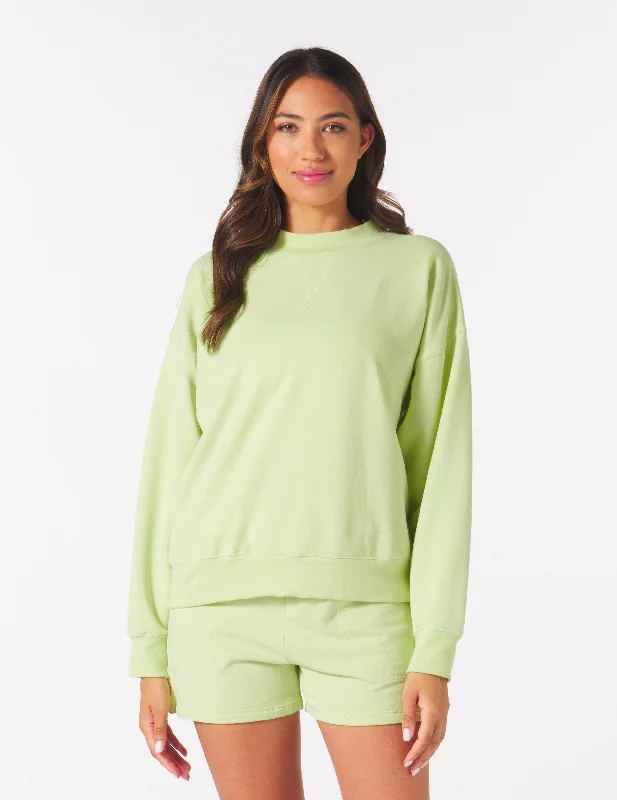 Vintage Oversized Crew: Honey Dew