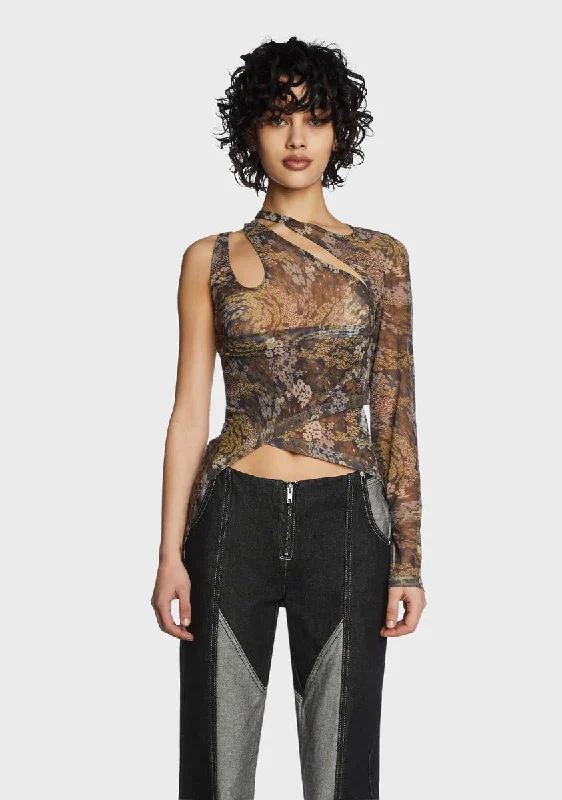 Botanic Mesh Top