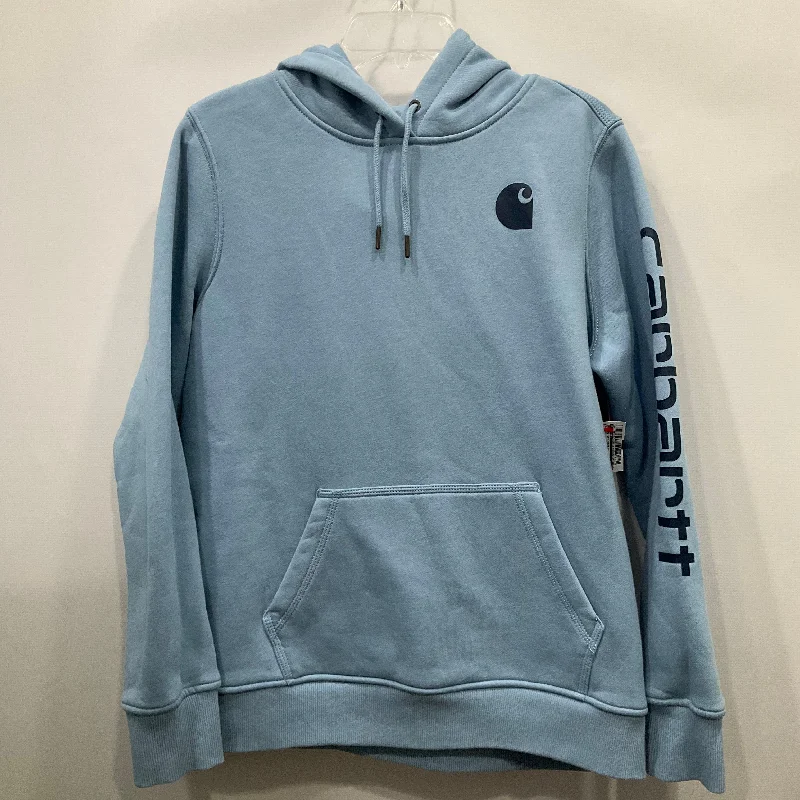 Sweatshirt Hoodie By Carhartt In Blue, Size: L