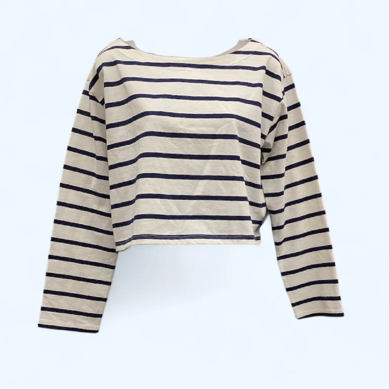 Top Long Sleeve By J. Crew In Striped Pattern, Size: S